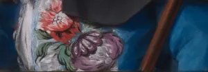 Detail of flowers of a costume 
