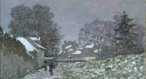 Video still of Claude Monet: Snow at Argenteuil
